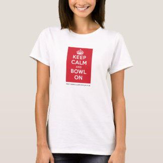WTLBC "Keep Calm and Bowl on" - Licht (vrouwen) T-shirt