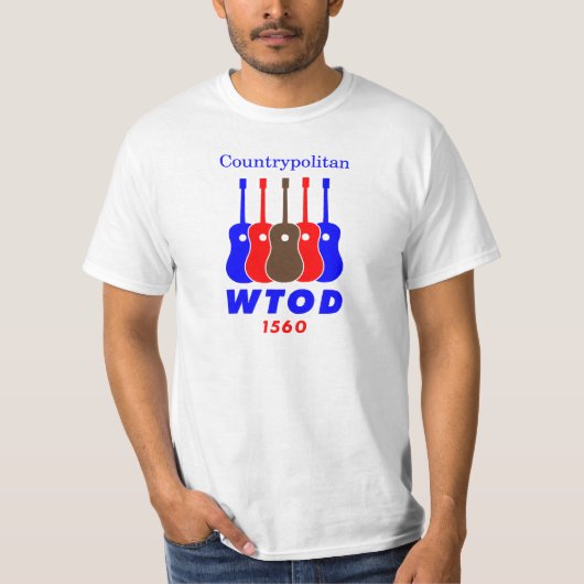 WTO-1560 AM landelijke radio 1970 T-shirt (Voorkant)