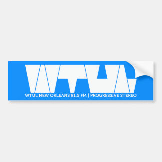 WTUL Radio Station Bumpersticker