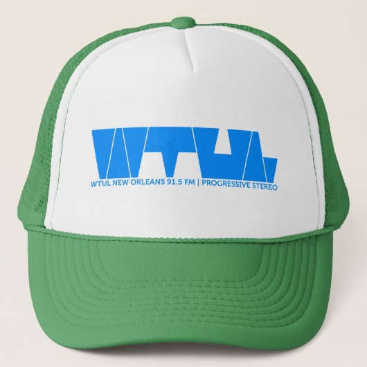 WTUL Radio Station Trucker Hat Trucker Pet (Voorkant)