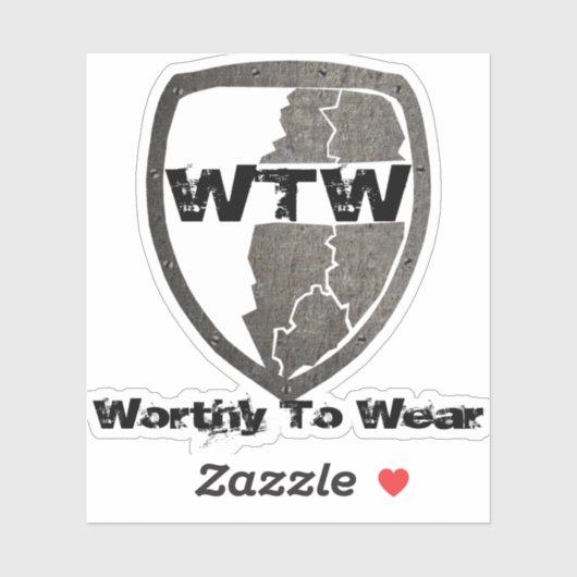 WTW-schild - Draag Sticker (Vel)