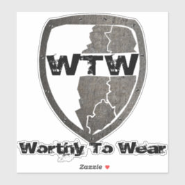 WTW-schild - Draag Sticker