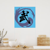 Wu Chinees personage voor "Martial" Poster (Keuken)