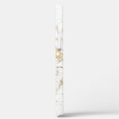 Wu & Gold Marble Gold Box, zwarte naam en monogram Case-Mate iPhone Case (Achterkant / Links)