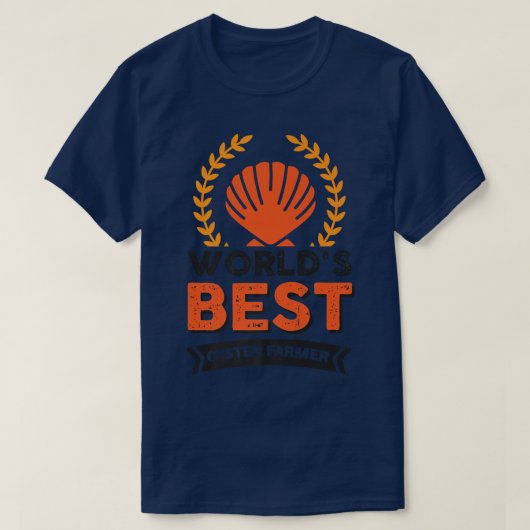 Wu 's werelds beste oester boerencollega t-shirt (Design voorkant)