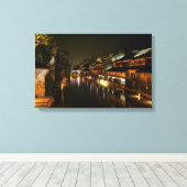 Wu Town in China Canvas Afdruk (Insitu (Houten vloer))