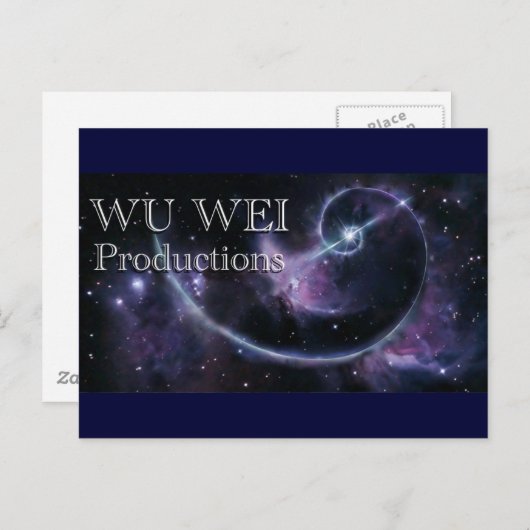 Wu Wei Productions Briefkaart (Voorkant / Achterkant)