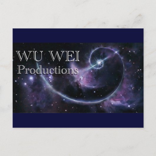 Wu Wei Productions Briefkaart (Voorkant)