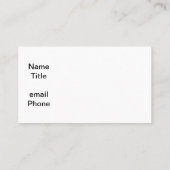 Wu Wei Wu-kaarten Visitekaartje (Achterkant)