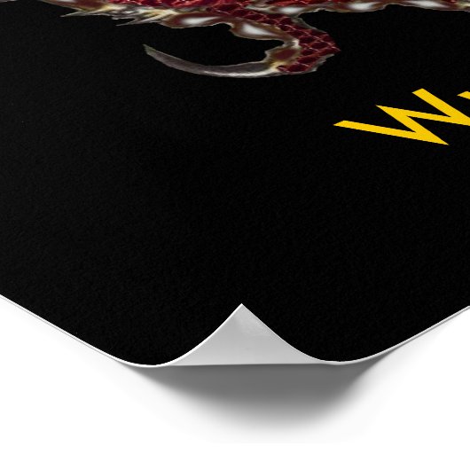 Wudang Dragon Poster - Gepersonaliseerd (Hoek)