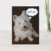 Wuff jij feestdagen kaart (Voorkant)