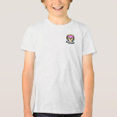 Wuffoo Adventures Cute Kawaii Puppy animation logo Tri-Blend Shirt (Voorkant)