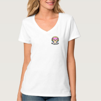 Wuffoo Avonturen Cute Kawaii Puppy animatie logo T-shirt