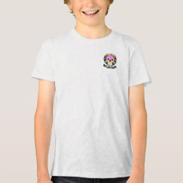 Wuffoo Avonturen Cute Kawaii Puppy animatie logo Tri-Blend Shirt