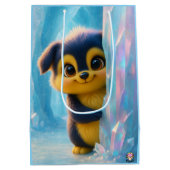 Wuffoo Molli Cute Kawaii Puppy Ice cave Medium Cadeauzakje (Achterkant)