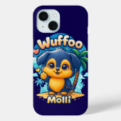 Wuffoo Molli Cute Kawaii Puppy Tropical Island Case-Mate iPhone Case (Achterkant)