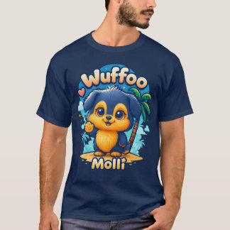 Wuffoo Molli Cute Kawaii Puppy Tropical Island tee T-shirt