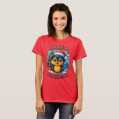 Wuffoo Molli Merry X-mas Kawaii 3D Holiday T-shirt (Voorkant volledig)