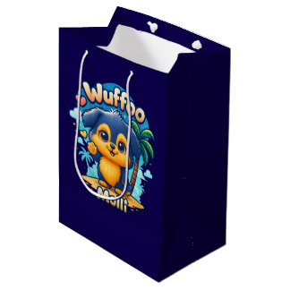 Wuffoo Molli Schattig Kawaii Hondje Tropisch Eilan Medium Cadeauzakje