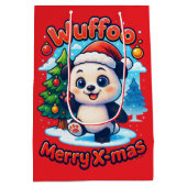 Wuffoo Poppi Merry X-mas Kawaii 3D Holiday Medium Cadeauzakje (Achterkant)