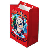 Wuffoo Poppi Merry X-mas Kawaii 3D Holiday Medium Cadeauzakje (Achterkant Gekanteld)