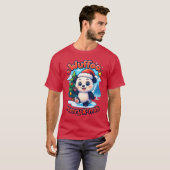 Wuffoo Poppi Merry X-mas Kawaii 3D Holiday T-shirt (Voorkant volledig)