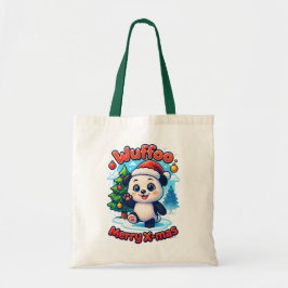 Wuffoo Poppi Merry X-mas Kawaii 3D Holiday Tote Bag