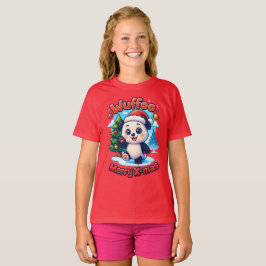 Wuffoo Poppi Prettig Kerstfeest Kawaii 3D Holiday T-shirt