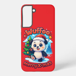 Wuffoo Poppi Prettig Kerstfeest Kawaii 3D  Samsung Galaxy Hoesje