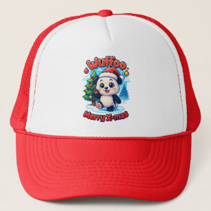 Wuffoo Poppi Prettig Kerstfeest Kawaii 3D Trucker Pet