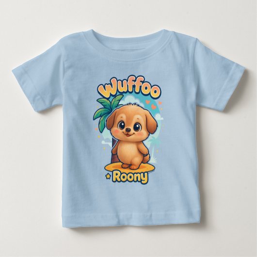 Wuffoo Roony Cute Kawaii Puppy Tropical Island (Voorkant)