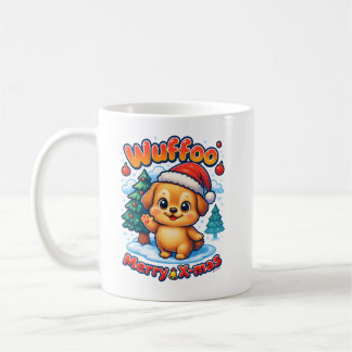 Wuffoo Roony Merry X-mas Kawaii 3D Holiday Koffiemok