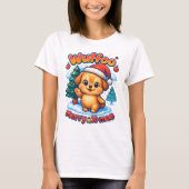 Wuffoo Roony Merry X-mas Kawaii 3D Holiday T-shirt (Voorkant)
