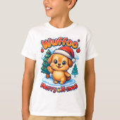 Wuffoo Roony Merry X-mas Kawaii 3D Holiday T-shirt (Voorkant)