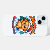Wuffoo Roony Prettig Kerstfeest Kawaii 3D Feestdag Case-Mate iPhone Case (Achterkant (horizontaal))