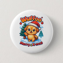 Wuffoo Roony Prettig Kerstfeest Kawaii 3D Feestdag