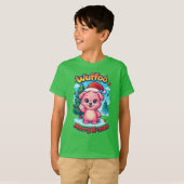 Wuffoo Shelly Prettig Kerstfeest Kawaii 3D T-shirt (Voorkant volledig)