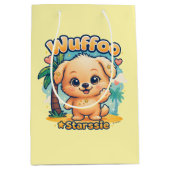 Wuffoo Starssie Kawaii Puppy Tropical Island Medium Cadeauzakje (Voorkant)