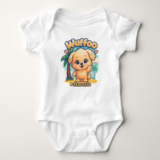Wuffoo Starssie Kawaii Puppy Tropical Island Romper (Voorkant)