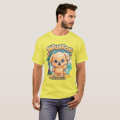 Wuffoo Starssie Kawaii Puppy Tropical Island tee T-shirt (Voorkant volledig)