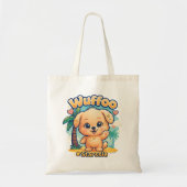 Wuffoo Starssie Kawaii Puppy Tropical Island Tote Bag (Voorkant)