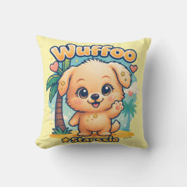 Wuffoo Starssie Kawaii Puppy Tropisch Eiland Kussen