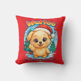 Wuffoo Starssie Kerstmis Prettig Kawaii 3D Feestda Kussen