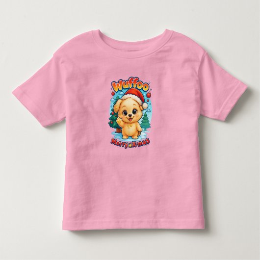 Wuffoo Starssie Merry X-mas Kawaii 3D Holida Kinder Shirts (Voorkant)