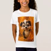 Wuffoo Surffie Cute Kawaii Puppy Amber T-shirt (Voorkant)