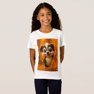 Wuffoo Surffie Schattige Kawaii Hond Amber T-shirt