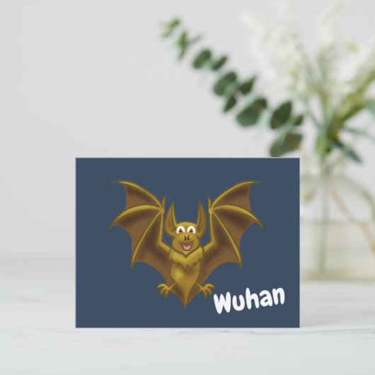 Wuhan Bat Briefkaart (Staand voorkant)