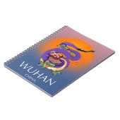 Wuhan China Draak reisposter Notitieboek (Linkerzijde)