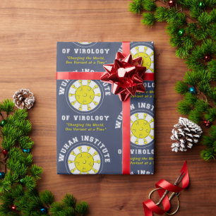 Wuhan Institute of Virology Funny Virus Cadeaupapier