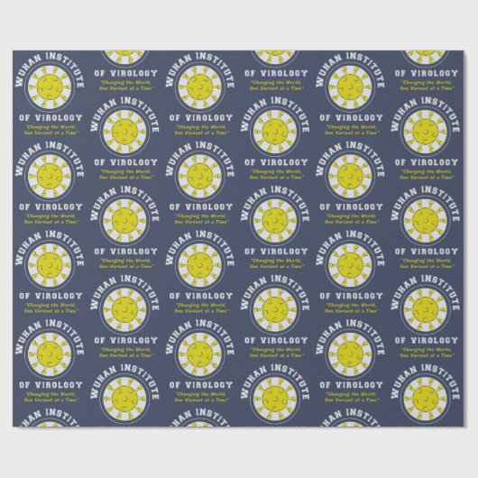 Wuhan Institute of Virology Funny Virus Cadeaupapier (Vlak)